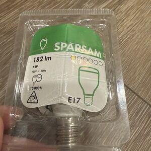 Ikea Sparsam Bulb 7 Watt E17 Light‎ New Model 800.876.69 Spec 21633